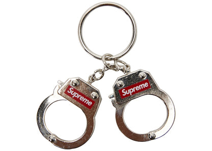Supreme Handcuffs Keychain Silver
