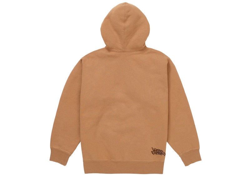 Supreme Handstyle Hooded Sweatshirt Brown