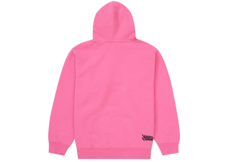Supreme Handstyle Hooded Sweatshirt Magenta