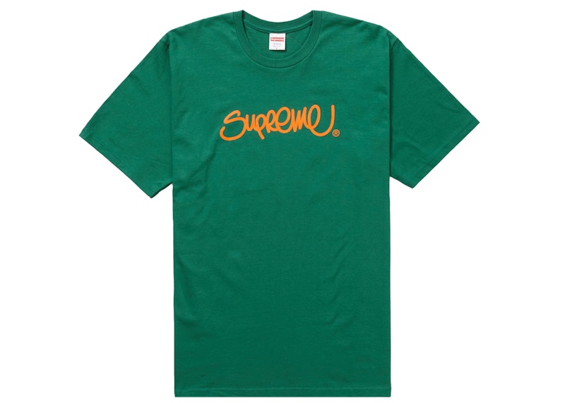 Supreme Handstyle Tee Light Pine
