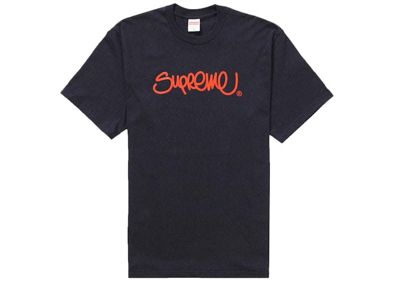 Supreme Handstyle Tee Navy