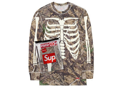 Supreme Hanes Bones Thermal Crew (1 Pack) Woodland Camo