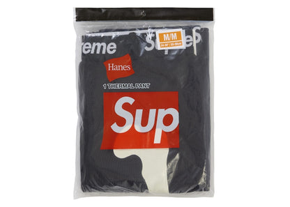 Supreme Hanes Bones Thermal Pant FW25 (1 Pack) Black