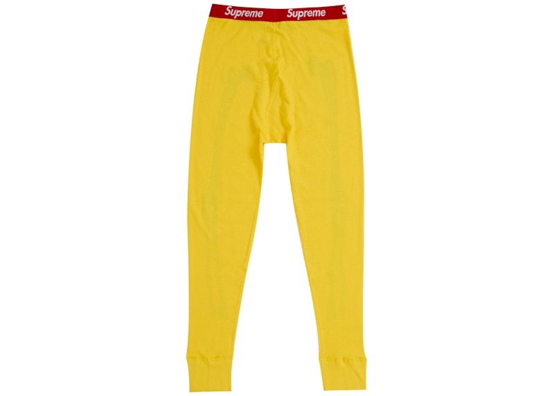 Supreme Hanes Bones Thermal Pant FW25 (1 Pack) Yellow