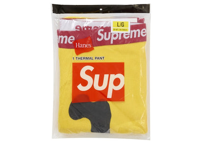 Supreme Hanes Bones Thermal Pant FW25 (1 Pack) Yellow