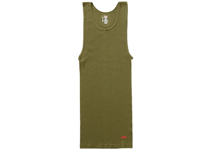 Supreme Hanes Tagless Tank Top (3 Pack) Olive