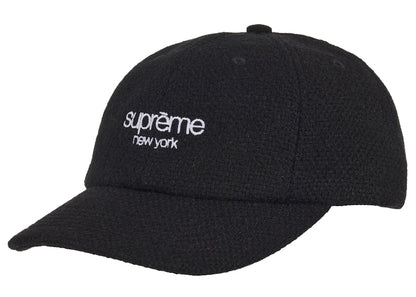Supreme Harris Tweed 6-Panel Hat (FW25) Black
