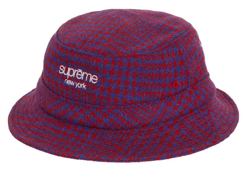 Supreme Harris Tweed Classic Logo Crusher Royal Multi