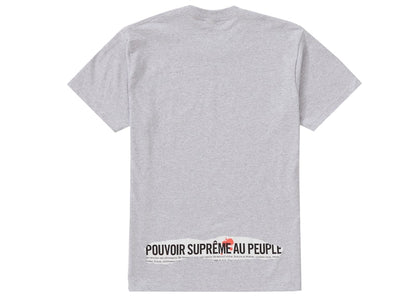 Supreme Headline Tee Heather Grey