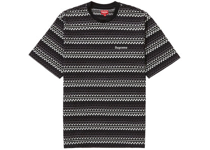 Supreme Hearts Jacquard S/S Top Black