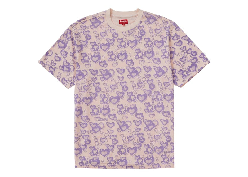 Supreme Hearts S/S Top Light Pink