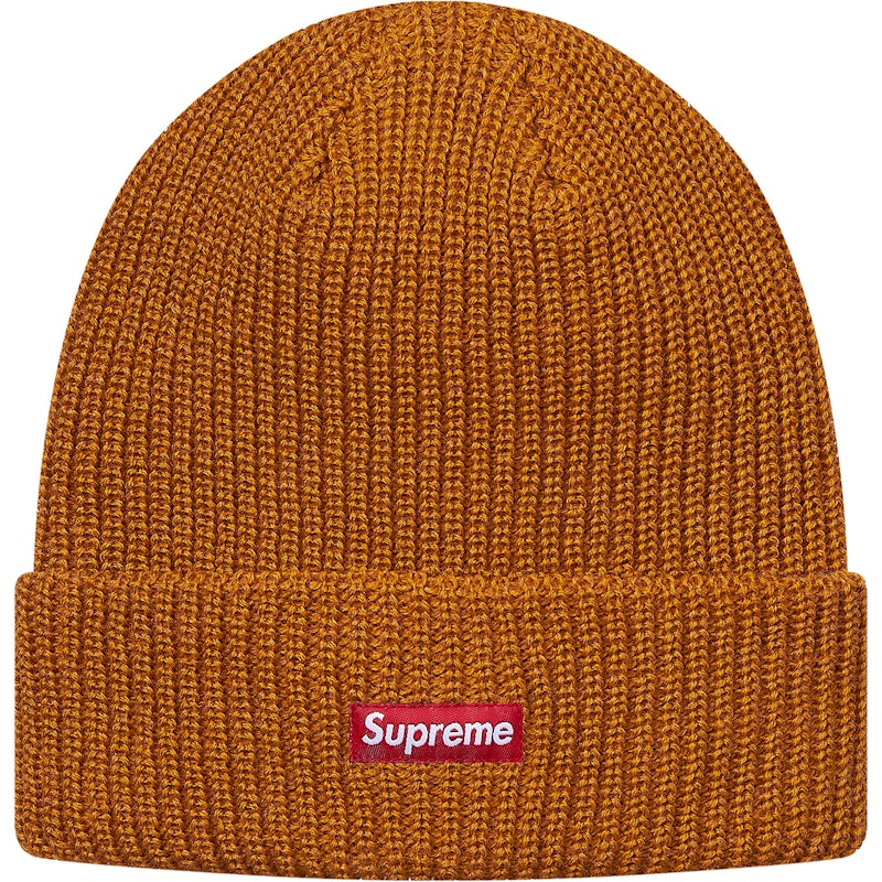 Supreme Heather Loose Gauge Beanie Heather Gold