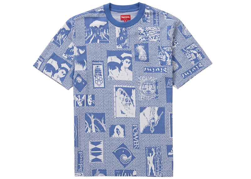 Supreme Heaven Jacquard S/S Top Light Blue