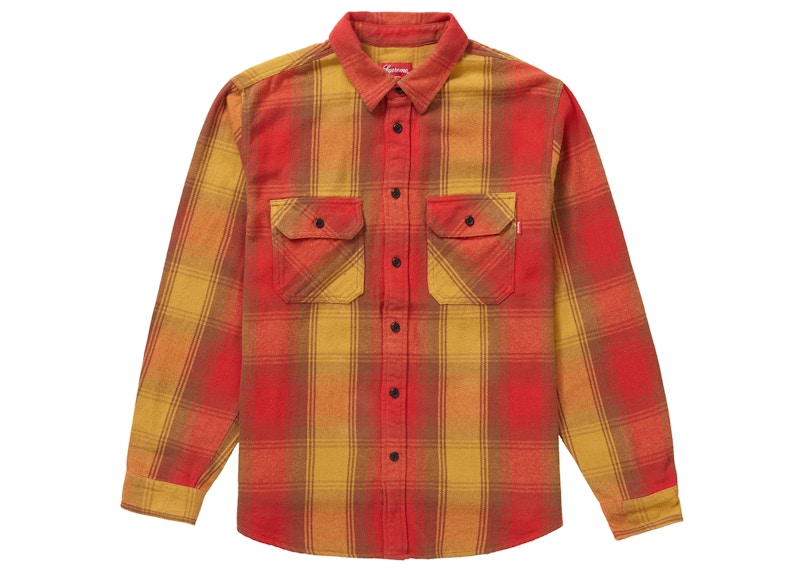 Supreme Heavyweight Flannel Shirt Red