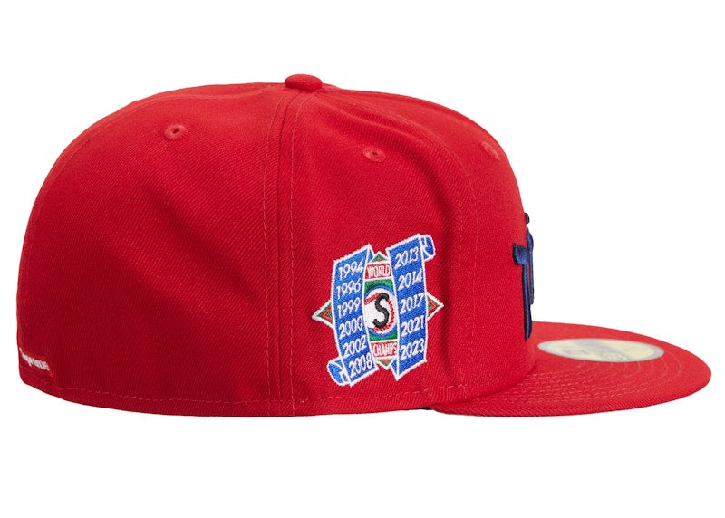 Supreme Hebrew New Era 59Fifty Fitted Cap Red