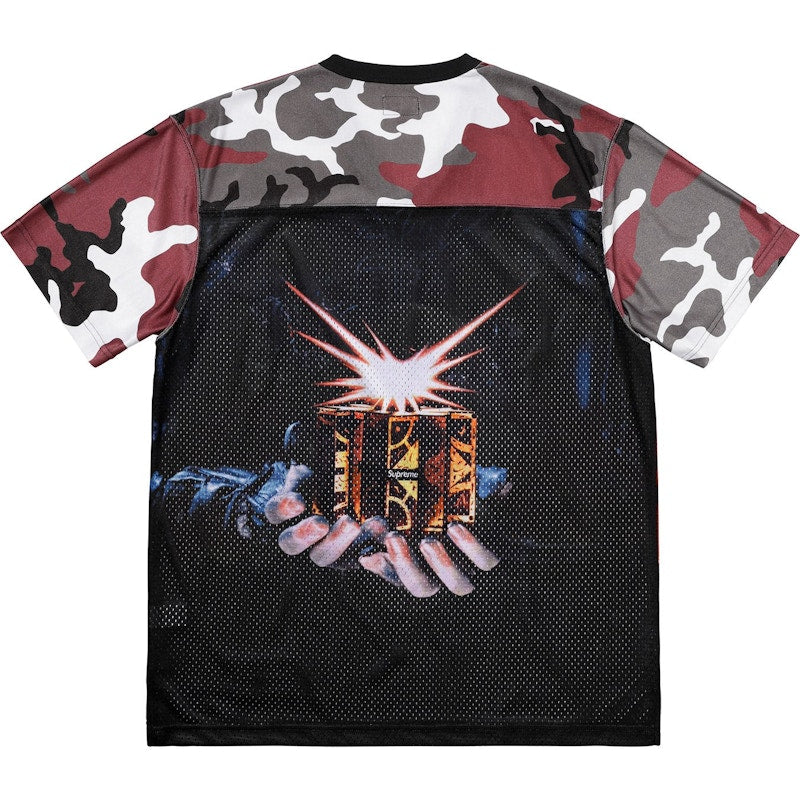 Supreme Hellraiser Football Jersey Red Camo