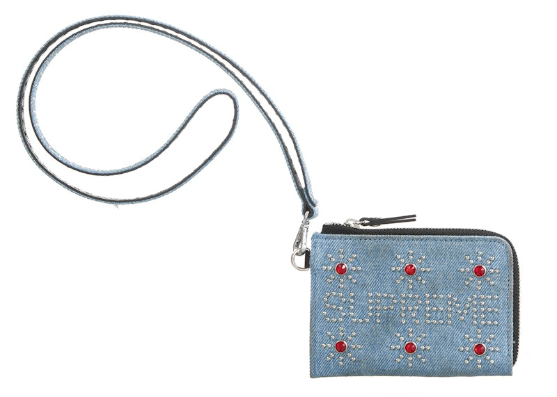 Supreme Hollywood Trading Company Studded Wallet Denim