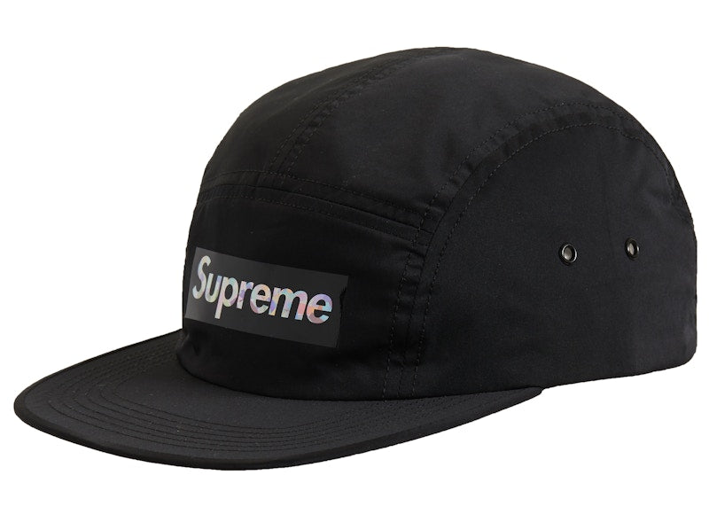 Supreme Holographic Logo Camp Cap Black
