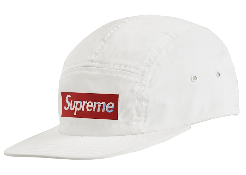 Supreme Holographic Logo Camp Cap White