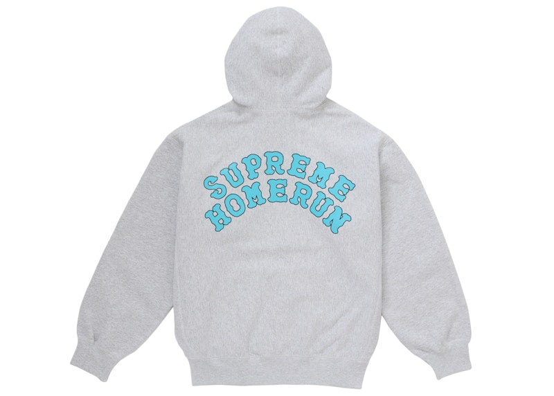 Supreme Homerun Hooded Sweatshirt Heather Grey
