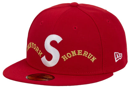 Supreme Homerun S Logo New Era 59Fifty Hat Red