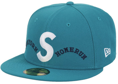 Supreme Homerun S Logo New Era 59Fifty Hat Teal