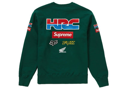 Supreme Honda Fox Racing Crewneck Dark Green