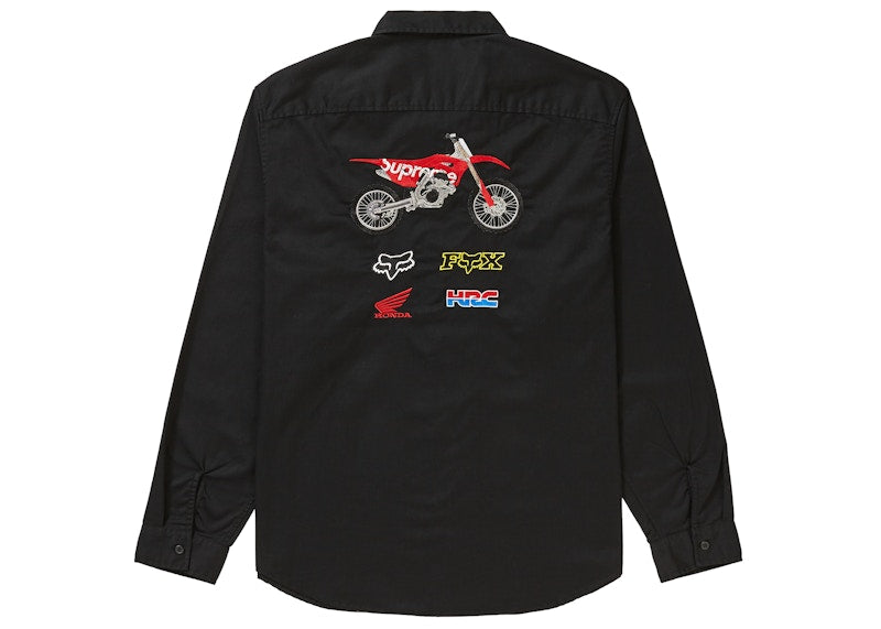 Supreme Honda Fox Racing Work Shirt Black