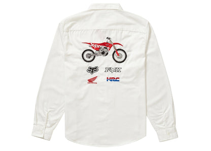 Supreme Honda Fox Racing Work Shirt OffWhite