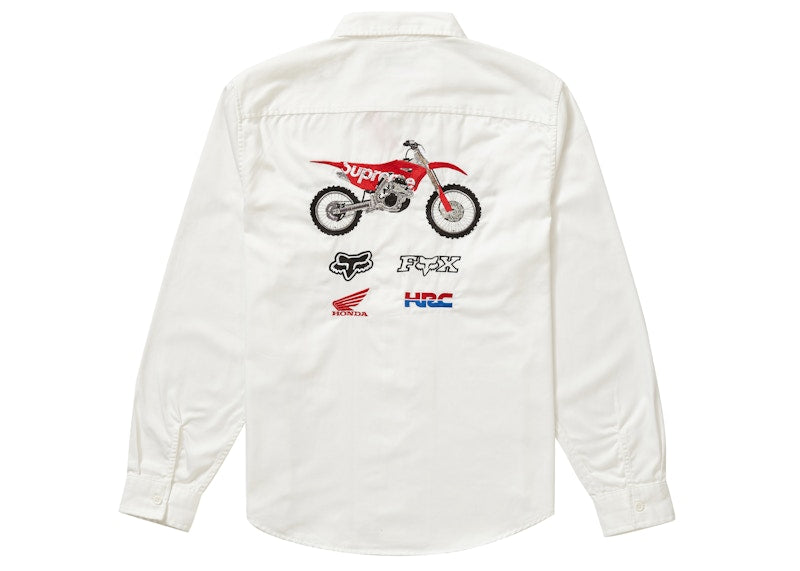 Supreme Honda Fox Racing Work Shirt OffWhite