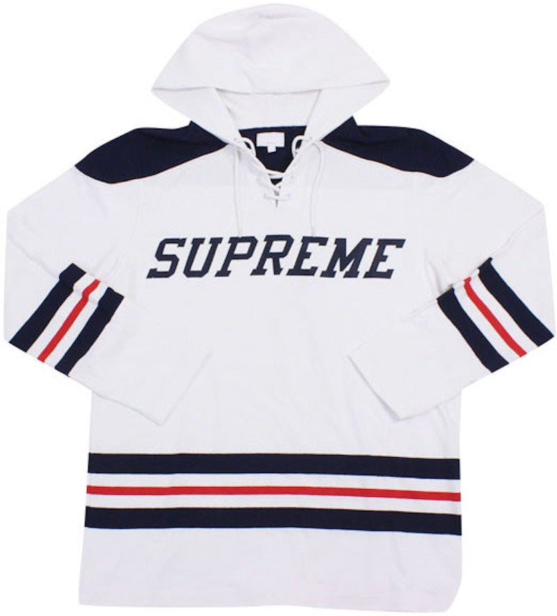 Supreme Hooded Hockey Top White