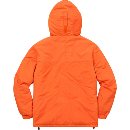 Supreme Hooded Logo Half Zip Pullover Orange