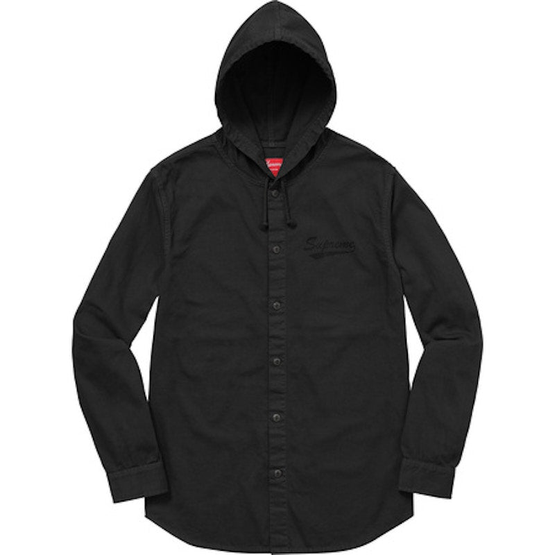 Supreme Hooded Shirt Black