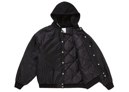 Supreme Hooded Stadium Jacket Black