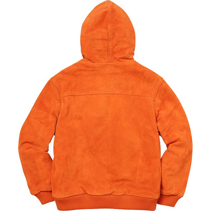 Supreme Hooded Suede Work Jacket Orange