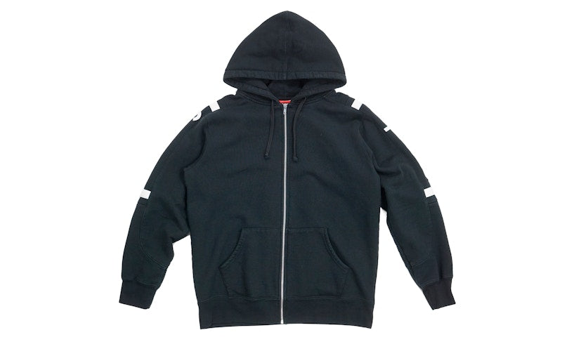Supreme Hooded Track Zip Up Sweat Black