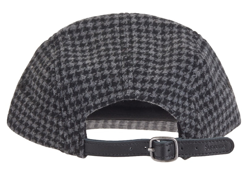 Supreme Houndstooth Wool Camp Cap Black