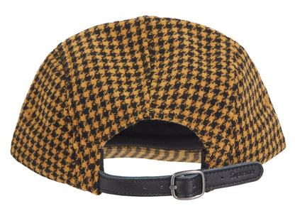 Supreme Houndstooth Wool Camp Cap Yellow