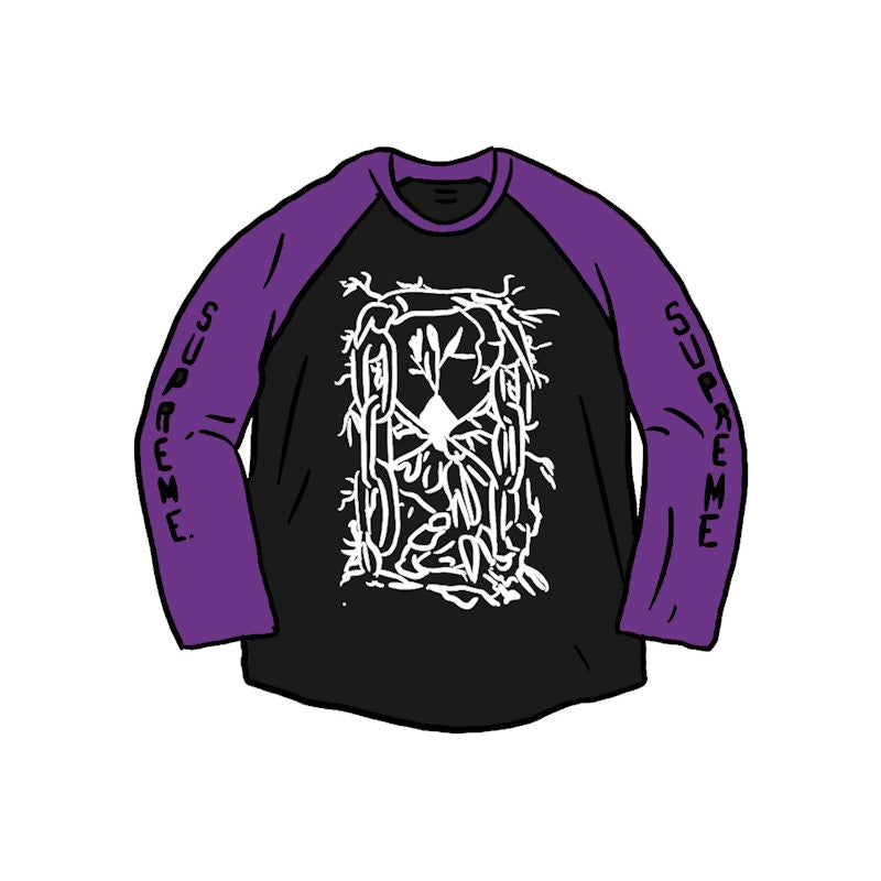 Supreme Hourglass Raglan L/S Top Purple