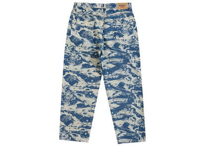 Supreme Hysteric Glamour Cars Baggy Jean Washed Indigo