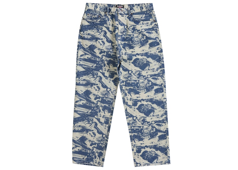 Supreme Hysteric Glamour Cars Baggy Jean Washed Indigo