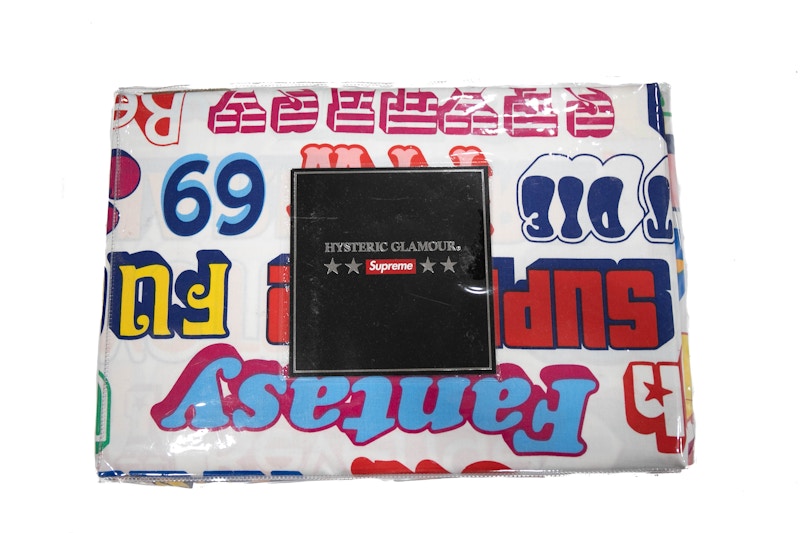 Supreme Hysteric Glamour Text Duvet + Pillow Set White