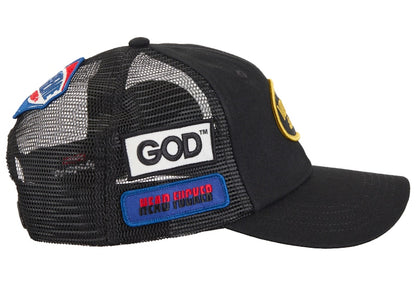 Supreme Hysteric Glamour Vanson Leather Mesh Back 6-Panel Black