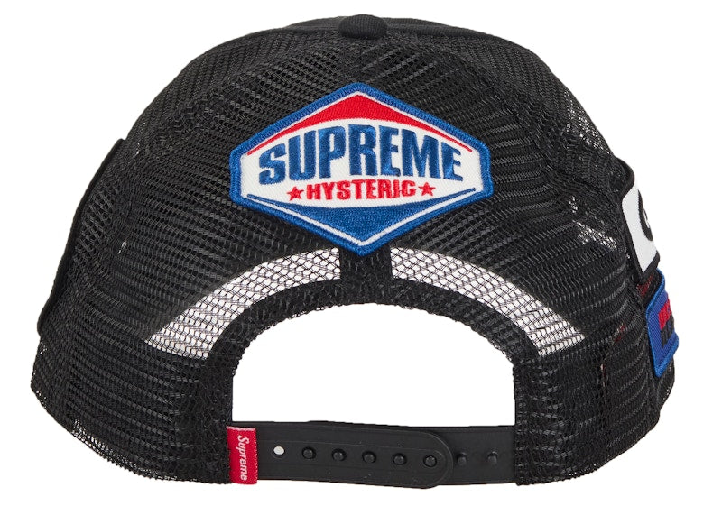 Supreme Hysteric Glamour Vanson Leather Mesh Back 6-Panel Black