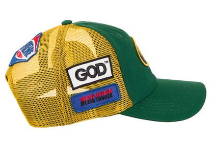 Supreme Hysteric Glamour Vanson Leather Mesh Back 6-Panel Green