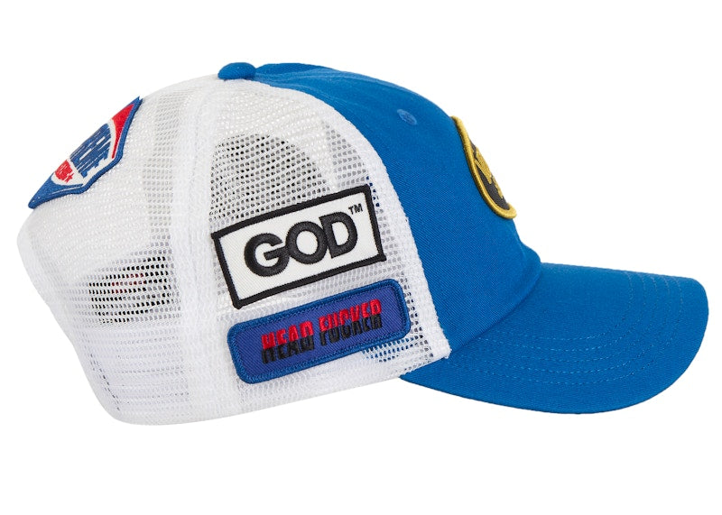 Supreme Hysteric Glamour Vanson Leather Mesh Back 6-Panel Blue