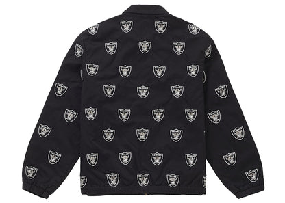 Supreme NFL x Raiders x '47 Embroidered Harrington Jacket Black