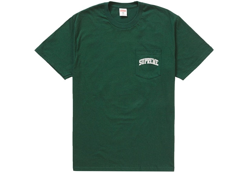Supreme NFL x Raiders x '47 Pocket Tee Dark Green