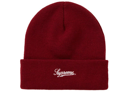 Supreme NY Patch Beanie Burgundy