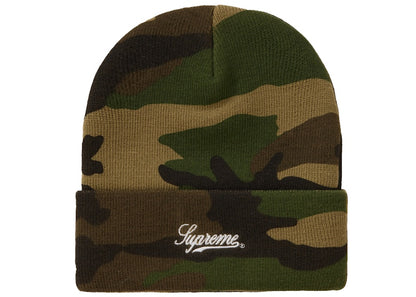 Supreme NY Patch Beanie Woodland Camo